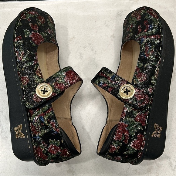 Alegria by PG Lite Paloma Flora Nova Leather Mary Jane Shoes EU 41 / US 11-11.5 - Picture 9 of 16
